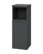 SIN 3 - 4DN kancelářská skříň, 1-dveřová/nika, levá, 1120x400x400, antracit